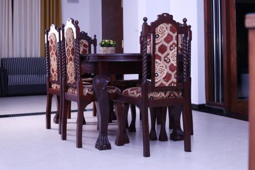 Dining area in a vendégházakat