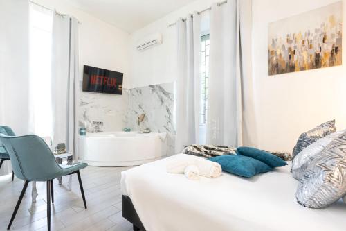 Giường trong phòng chung tại Trastevere Suites - Top Collection
