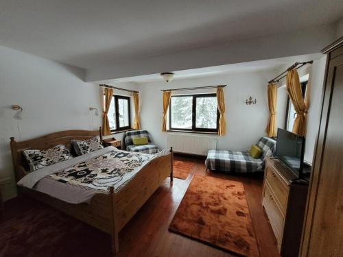 Ένα ή περισσότερα κρεβάτια σε δωμάτιο στο Casa Caluco