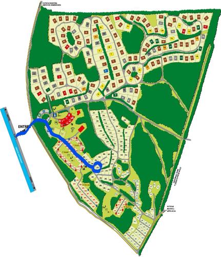 a detailed map of a resort at Chalet Albatros in Diever