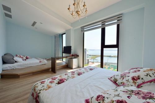 Postel nebo postele na pokoji v ubytování ING Spa B&B