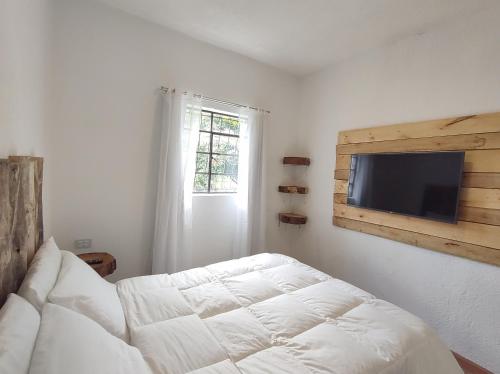 Postel nebo postele na pokoji v ubytování Hacienda El Castillo Hotel Boutique