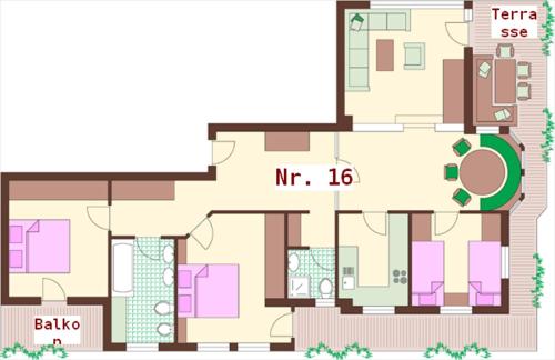 Pelan lantai bagi Ferienhaus Schiwiese mit freiem Eintritt in die Alpentherme & freie Nutzung der Gasteiner Bergbahnen im Sommer 2025