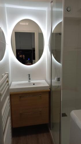 Koupelna v ubytování appartement vue mer