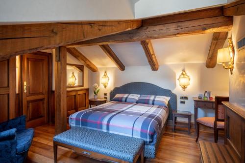 Postel nebo postele na pokoji v ubytování Hotel Montecarlo