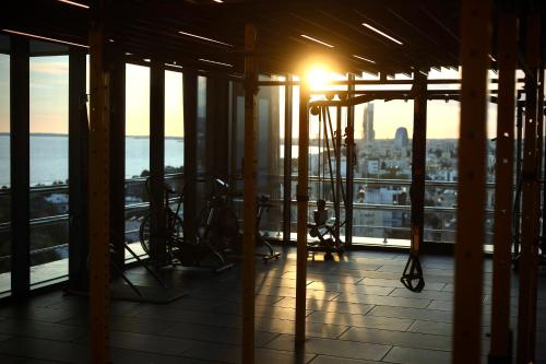a view of the city from the top of a building at The Icon Limassol in Limassol