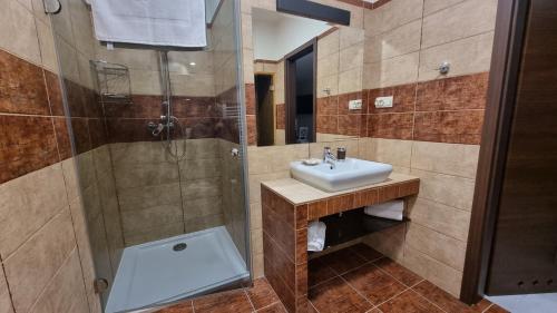 Ένα μπάνιο στο Apartamenty Rynek 21
