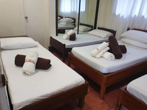 Llit o llits en una habitació de Jabbitos Baguio Transient House 2