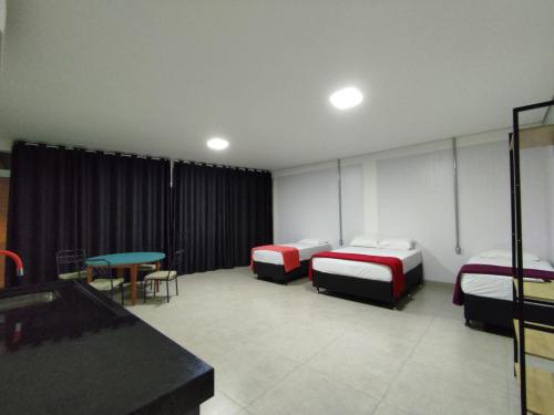 Ένα ή περισσότερα κρεβάτια σε δωμάτιο στο Flat Central