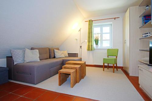 Χώρος καθιστικού στο Strand-Wohnung "Weißdorn"