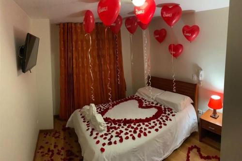 Postel nebo postele na pokoji v ubytování Hotel Castillo Real