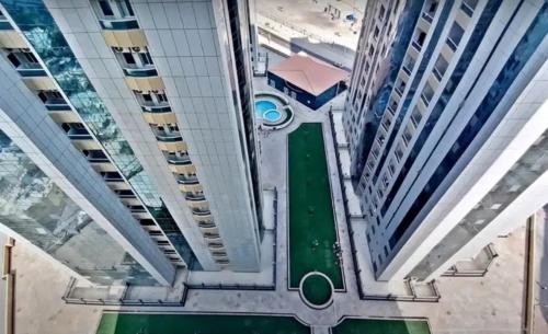 a view from the top of a building at Lemas 1001 in Ajman 