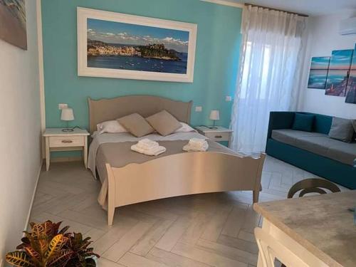 Krevet ili kreveti u jedinici u objektu B&B La Lingua