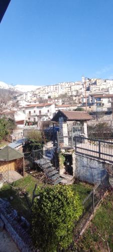 a view of a city with buildings in the background at Villa Ola in Barrea