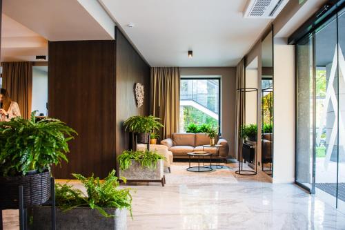 Posezení v ubytování Verkhovyna Resort Medical & Wellness