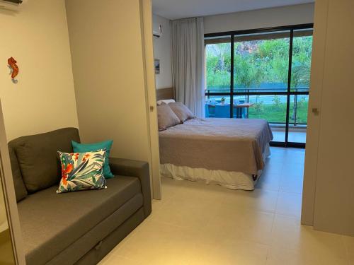 Łóżko lub łóżka w pokoju w obiekcie Eco Resort Praia dos Carneiros ao lado da Igrejinha !