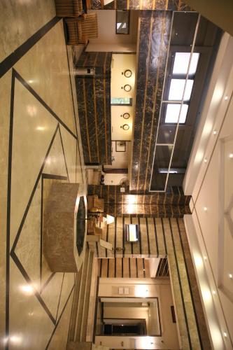 an overhead view of a staircase in a building at Carlton Tower Hotel Lahore in Lahore