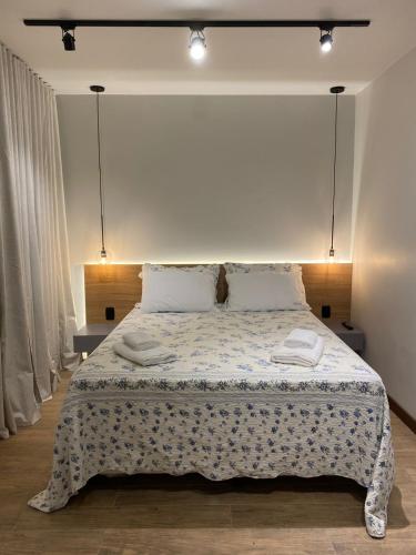 Katil atau katil-katil dalam bilik di Verona Parque Hotel
