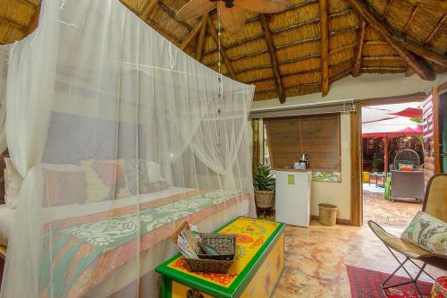 Zona de estar de Wielewaal Bush Lodge