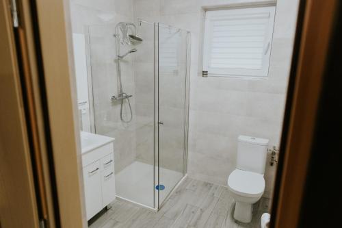 Koupelna v ubytování Zielone Zagrody -Dobra koło Sieniawy