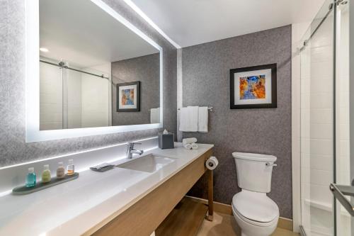 Clarion Inn tesisinde bir banyo