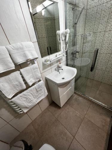 Kúpeľňa v ubytovaní Купецький Двір