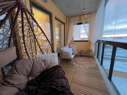 Zona de estar de Lapland Romance Apartment