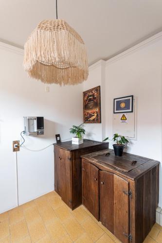 Dapur atau dapur kecil di Suítes Balneário Camboriú