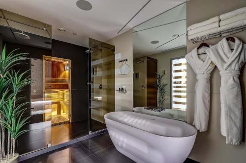 Bilik mandi di Бутик-отель Графтио