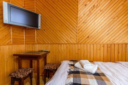 Postel nebo postele na pokoji v ubytování У Румуна