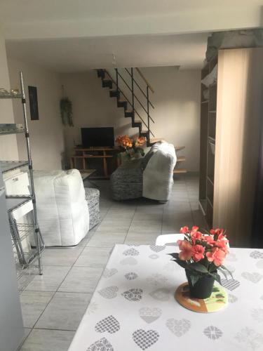 Posezení v ubytování Maison à Orléans avec jardin
