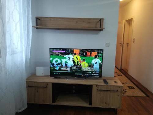TV a/nebo společenská místnost v ubytování Apartman 2M Lux
