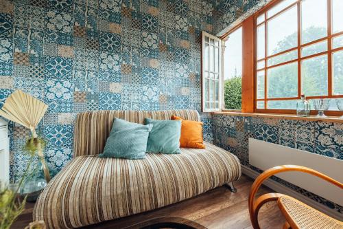 Zona d'estar a Olive Apartment