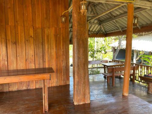 Balkón nebo terasa v ubytování บ้านสวนวิวทุ่ง