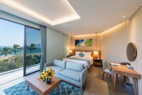 Posezení v ubytování Fleur de Lys Hotel Quy Nhon