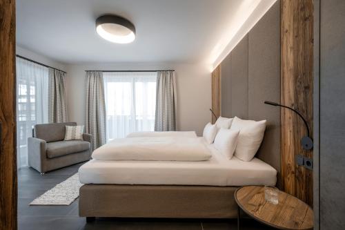Ένα ή περισσότερα κρεβάτια σε δωμάτιο στο Wieshofgut