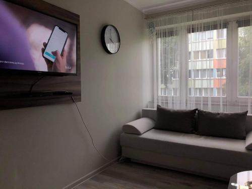 TV a/nebo společenská místnost v ubytování Apartament Datini, 40 m2