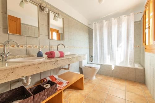 Phòng tắm tại Casa del Pino