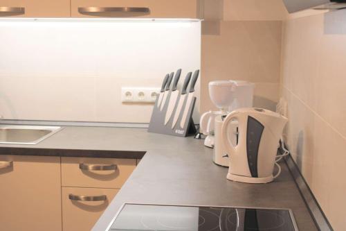Dapur atau dapur kecil di Work & Stay in Jena