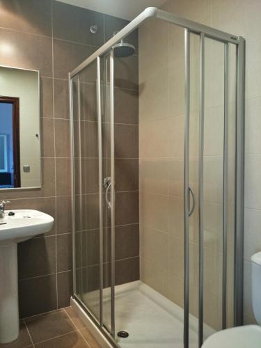 Koupelna v ubytování Hotel Marola