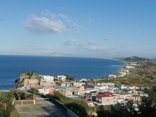 a view of a city and the ocean at Lavinum in Monte di Procida