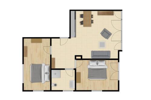 Zugspitzerei - Premium Chalet Ferienwohnungenの見取り図または間取り図