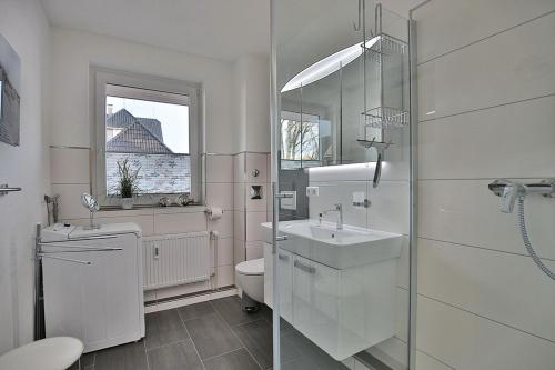 Koupelna v ubytování Haus am Wiesenweg Haus am Wiesenweg 3 Appartement 04