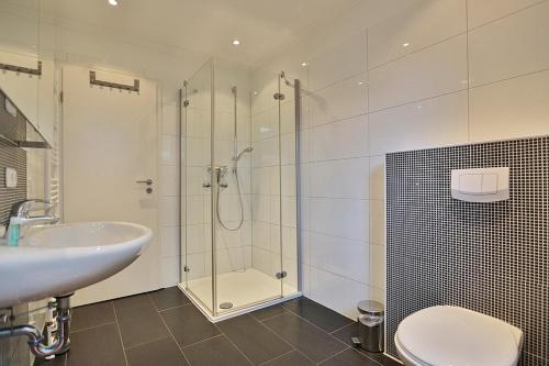 Koupelna v ubytování Residenz Herrenbruchstr Residenz Herrenbruchstraße 5 Appartement 1