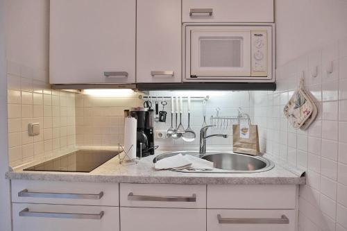 Η κουζίνα ή μικρή κουζίνα στο Seesternresidenz Seesternresidenz Appartement 16