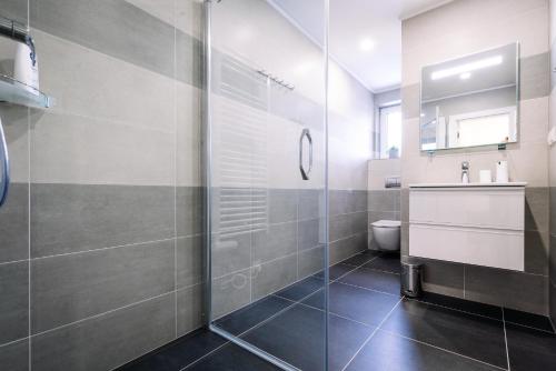 Koupelna v ubytování Apartment Hugo Klínovec