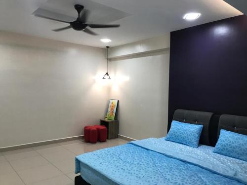 Ένα ή περισσότερα κρεβάτια σε δωμάτιο στο WL Homestay