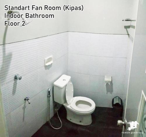 Koupelna v ubytování Rumah Gandrung