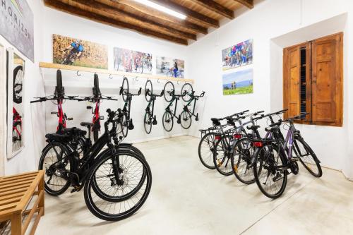 a group of bikes parked in a room at Forum Boutique Hotel & Spa - Adults Only in Alcudia