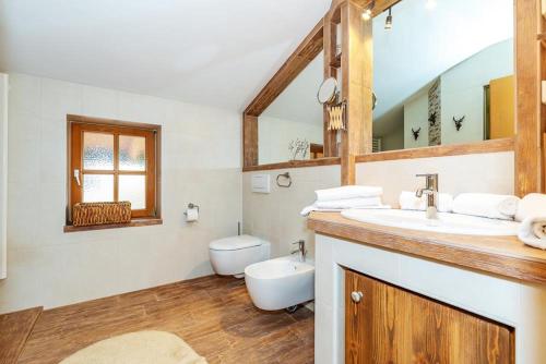 Koupelna v ubytování Chalet Bergromantik